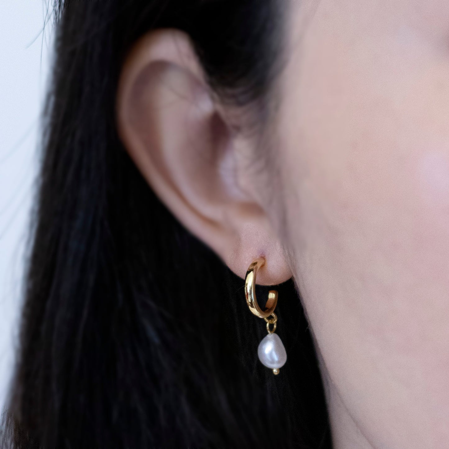 Andrina, Keshi Pearl Drop Earrings