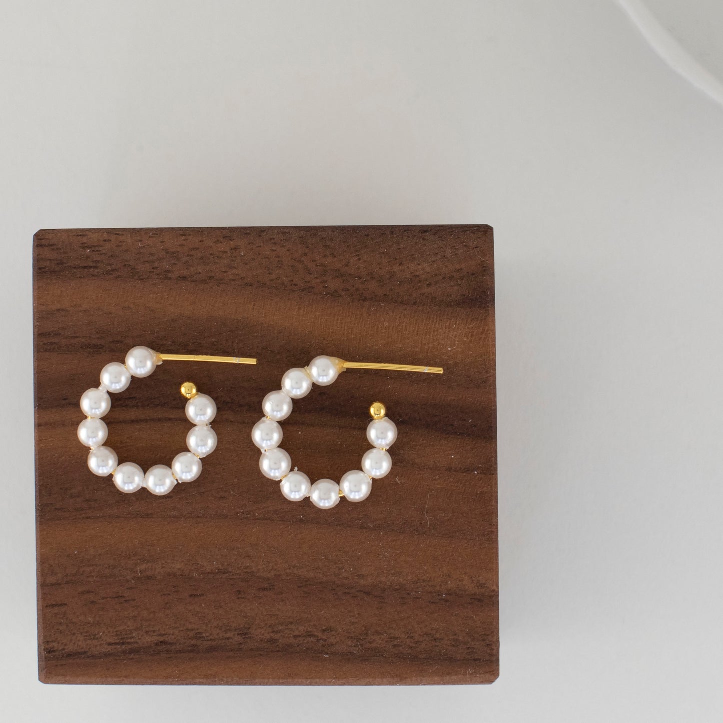 baby pearl hoop